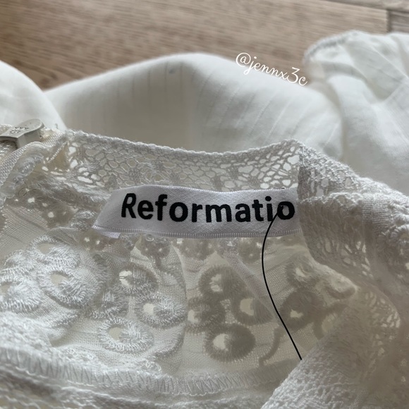 Reformation Cecille Dress || Cream - Picture 5 of 16